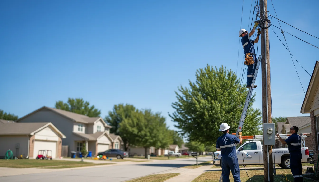Residential electrician providing installation services in Pitts, GA